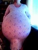 Huge Belly in NightGown