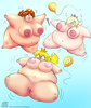 Princesses Peach, Daisy and Rosalina naked and inflated by P-Balloons!