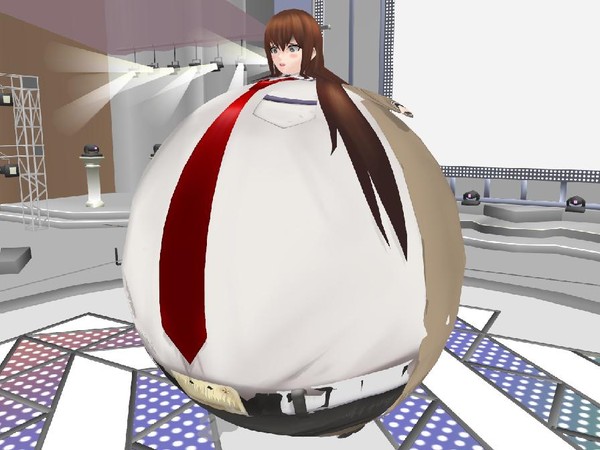 makise kurisu MMD Body Inflation