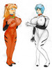 Asuka and Rei with Big Boobies