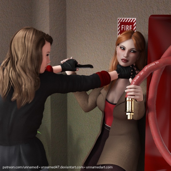 Hitwoman Fire Hose Inflation 06