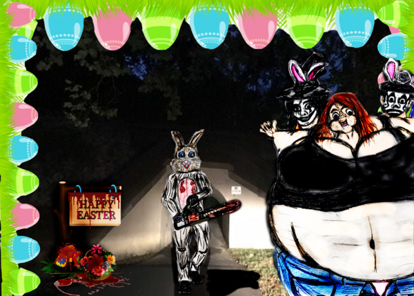 Comedy, Tragedy, and the Bunnyman (Belated Easter Drawing) Comedy, Tragedy, and the Bunnyman (Belated Easter Drawing)