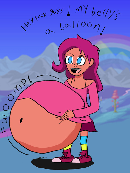 "Call me party BALLOON girl!"