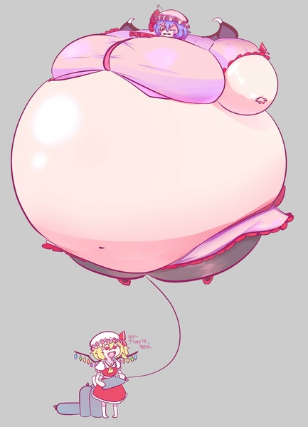 Remilia Inflated By Flandre's Tomfoolery